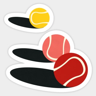 3 Tennis Balls Sticker